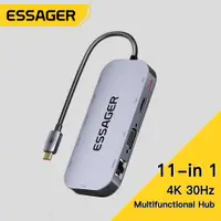 在飛比找蝦皮商城優惠-Essager USB C HUB 11 合 1 轉換器 T