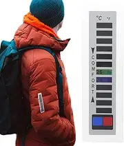 Clothing Temperature Gauge | Stick Winter Temperature Strips | Reusable Strip Double Unit Display Temperature Sticker for Fish Tank and Cold Weather Outfits