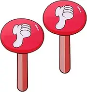 DIYEAH 2pcs Classroom Voting Thumb Answer Paddles Dry Erase Paddles True Silent Auction Paddles for Voting Writing Scoreboard Response Paddles Bidding Paddles Vote Reusable PVC