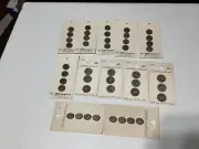 12 Cards(44) Vintage But New Brown Button Assortment By JHB & Streamline