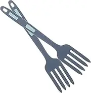 ABOOFAN Silicone Cooking Forks Set of 2 Large Forks for Pasta Noodles Salad Reusable Odorless Health-Friendly