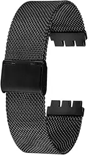 [BMGHXFAR] Fit For Milan Metal Watch Strap Fit For SWATCH YCS YAS YGS IRONY Stainless Steel Watchband 17mm 19mm 20mm Men Women Breathable Bracelet