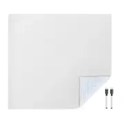 Blackboard Wall Sticker Roll Dry Erase Sticker Board 39" x 35" White 2pcs