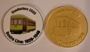 Rare 2025 Druids Streetcar Conductors Multi-Color &Heavy Doubloon - Mardi Gras