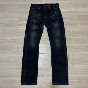 日本製Levi s levis 05551-0055 551 W31 L33 深藍合身小直筒刷色牛仔褲 513 504