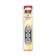 LED Autolamps Red Emergency Warning Light 3 LED 11 Flash Patterns Lamp Blister