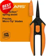 Micro-Tip Pruning Shears 6" - Non-Stick Blades, Precision Plant Scissors