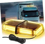 GANAZONO Car Roof Light LED Emergency Flashing Lamp Weatherproof Magnetic Base Fit for Trucks Suvs Construction Vehicles Plug