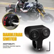 Motorcycle 7/8" Handlebar ON OFF Switch Headlight Fog Spot Light Push Button EXC