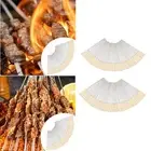 50 Pieces Barbecue Skewers Reusable Kabob Skewers for Chicken Meats Prawn