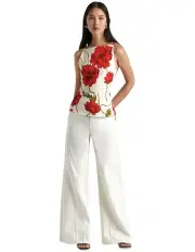 [Cue] Poppy Tucked Top in White