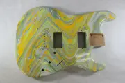 Swirled Alder HxH Hardtail guitar body - fits Fender Strat necks J1154