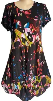 Taking Shape TS Stretch Plus Sz S 16 Back In Print Dress NWT RRP $140