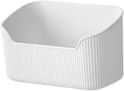 Ysyqkn Cosmetic Display Case, Makeup Organizer, Makeup Brushes Holder, Cosmetic Storage Box, Makeup Holder Tray for Nail Polish, White