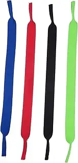 [FIXOSHEE] 4 Pairs Eyewear Holders Widen Skid Glasses Straps for Sports Durable Sbr Material Reliable Retainers for Active Use