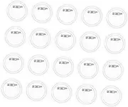 GRADENEVE 20pcs Acrylic DIY Badge Making Kit Blank Photo Buttons for Crafts Durable Pin Parts for Clothing Shoes and More Comfortable Wear Versatile Badge Supplies