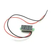 Two Wire Green Display Digital LED Voltmeter 0.28" DC 2.5-30V Car Voltage Meter