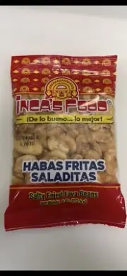 Inca's Food Habas Fritas 2.5 Oz Producto Peruano 3 Pack