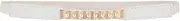 [Damara] Womens Stylish Daily Pearl Metal Buckle Elastic Slender Belt