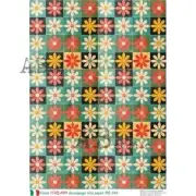 Retro Floral Background | A4 Rice Paper | Paper for Decoupage | AB Studios
