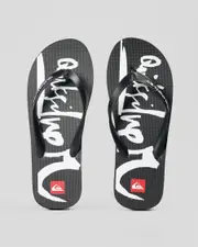 [Quiksilver] Quiksilver Men's Moncata Natas Flip Flops Slippers in Black Size 11 11 Black
