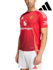adidas Red Manchester United Home Authentic Shirt 2024-25 (AH7133) | $177