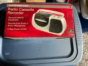 Durabrand AM/FM Radio Cassette Recorder Mic AC/DC New
