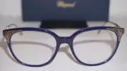 Chopard New Eyeglasses Blue Gold Pattern VCH253 956 53 17 135