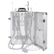 Portable Dental Unit Treatment System with Air Compressor Scaler Curing Light 4H