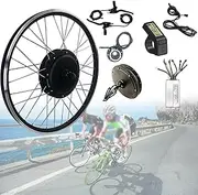 Electric Bike Conversion kit 48V 1000W High Power E-Bike Hub Motor Kit, 20"/24"/26"/27.5"/28" 29" 700C Front/Rear Wheel Electric Bike Conversion Kit with LCD Display,Brushless Gearless(Rear,700c)