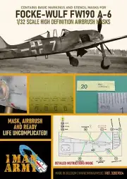1/32 1ManArmy #DET024 Fw190A-6 Airbrush Masks