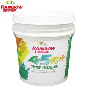 RAINBOW 虹牌 450 plus 水性水泥漆 平光型 玫瑰白 10L [綠建材環保標章產品]