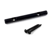 (1) Black 47mm Bar Style Guitar String Guide w/Screws BSTG-47-B