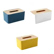 Napkin Case Organizer Tissue Box Dispenser Wooden Cover