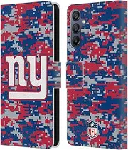 Head Case Designs Officially Licensed NFL Digital Camouflage New York Giants Graphics Leather Book Wallet Case Cover Compatible with Samsung Galaxy A15