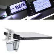 60X Magnifying Glass LED Mini Portable Microscope Mobile Phone Magnifier For US