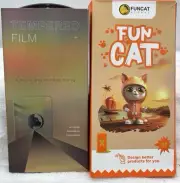 Apple iPhone 16 Pro Max Screen Protector 2pk Fun Cat HD (WCC)+ Bubble Free Cabin