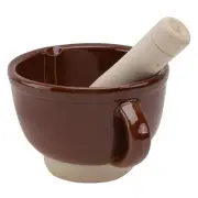 Wooden Grinders Garlic Masher Pounder Ginger Grinding Bowl Baby