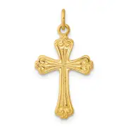 Sterling Silver & 24K Gold -Plated Cross Charm