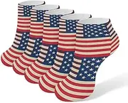 [LPSADGF] American Flags Socks Low Cut Ankle Sock Athletic Running Low Cut Socks Thin Soft Ankle Socks Unisex, White, One Size Short, White, One Size Short