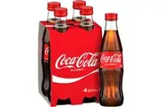 Coca - Cola Classic Soft Drink Multipack Glass Bottles 4 X 330ml