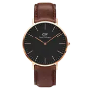Daniel Wellington Classic 40 Bristol Rose Gold & Black Watch