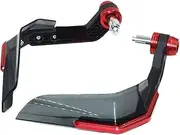 jiningxunjun Compatible with Aprilia Shiver 750 900 2015 2016 2017 2018 2019 2020 2021 2022 Motorcycle Handguard Shield Hand Guard Protector Windshield(NO Logo Red)