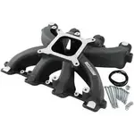 Aeroflow GM LS Carby Intake Manifold Cathedral Port Non-Efi LS1 LS2Black Aeroflow - AF6240-5000