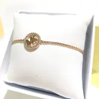 在飛比找蝦皮購物優惠-送禮 MICHAEL KORS 玫瑰金色 MK logo圈鑽