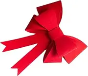 MARMERDO Big Red Bow for Car, Tree Topper, Present Wrapping, Outdoor Wedding Decor, Chair Sash, Large Felt Top Hat Indoor