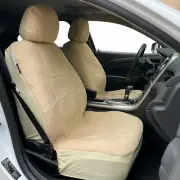Car Seat Covers For Mitsubishi Triton Dual Cab MQ MR ML MN Faux Sheepskin Beige