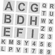 Generic 1Set Reusable Alphabet Number Stencils Set Letter Templates Durable Plastic for Learning Crafting Activities for DIY Projects Educational Use