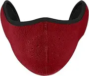 [WHFCBJBW] Winter Cold Proof Earmuffs Proof Fleece Mouth Warm Half Face Outdoor Cycling Breathable Warmer Earlap