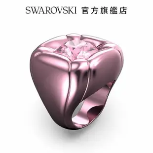 【SWAROVSKI 官方直營】Dulcis 個性戒指枕形切割Swarovski水晶 交換禮物